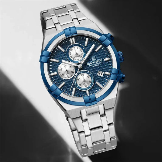 8042 Luxury Steel Watch